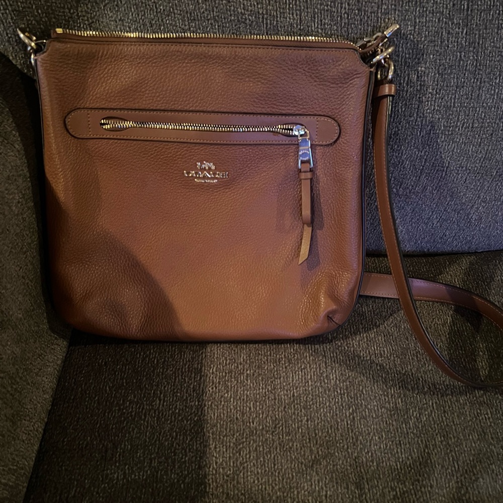 Brown coach crossbody